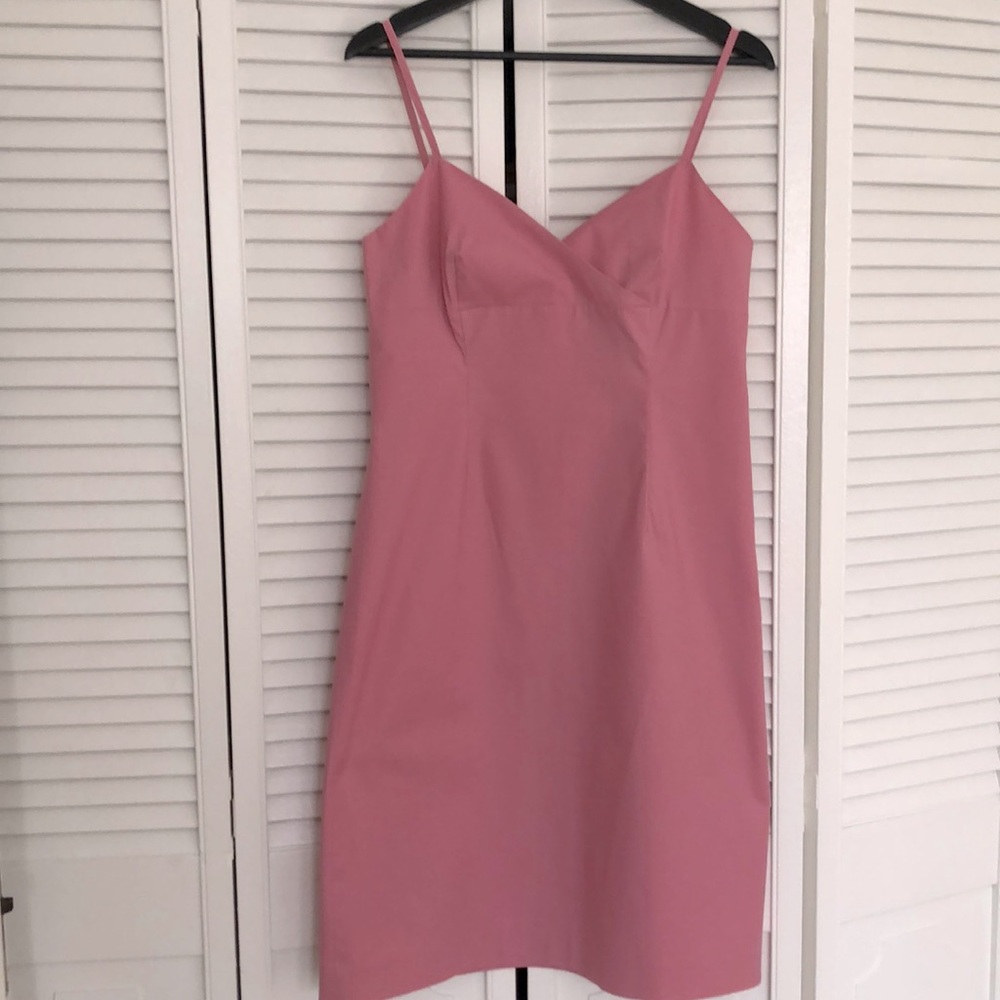 CLUB MONACO, PINK, COTTON SUMMER DRESS, SLIP STYLE, SZ 10, FITS LIKE US 8